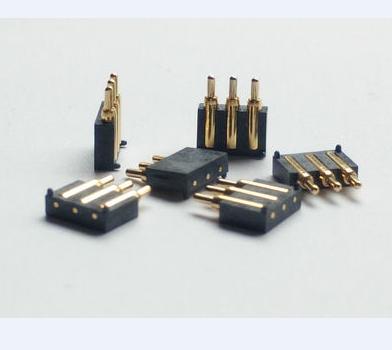 China 3 PIN Precision Pins Brass Pogo PCB Male Connector for sale