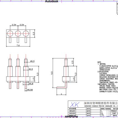 China PCB Spring Loaded Pogo 90 Degree Pin Connector With Right Angle for sale