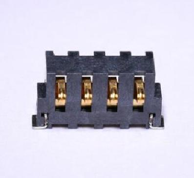 China PCB 4 pin battery charger connector 2.5mm pitch, mobile phone battery connector for sale