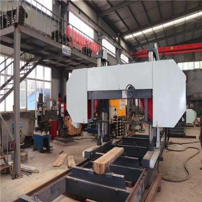 China Auto forward/backward hardwood horizontal band sawmill for sale