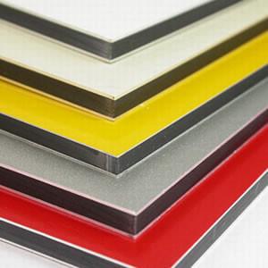 China 1mm - 4mm PVDF/PE aluminum composite panel for sale