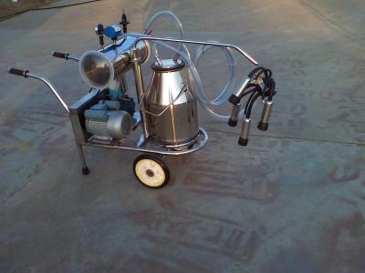 China XD32B Single Bucket and Vacuum Pump Electric motor-driven mobile milking machine for sale