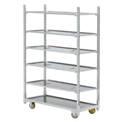 China Best selling danish trolley for flowers cheap price CC container duralumin/aluminium trolley cart for sale