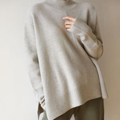 China wholesale Anti-wrinkle winter cashmere woman knitting pullover sweater women longgar cashmere sweaters for sale