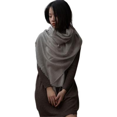 China Keep hot professional jacquard 100% pure cashmere OEM manufacturer slim large size pashmina for women for wholesales for sale