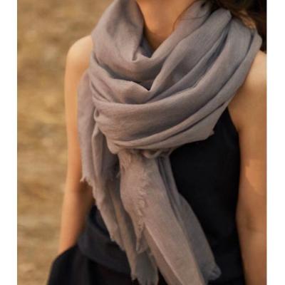 China Keep confident hot summer wholesale custom made fabric spring solid color pashmina pashmina scarf hijab pashmina thin sha for sale