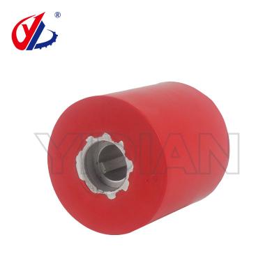 China L60mm rubberen aandrukrol Power Feeder Onderdelen Rubber Power Feed Rollers Te koop