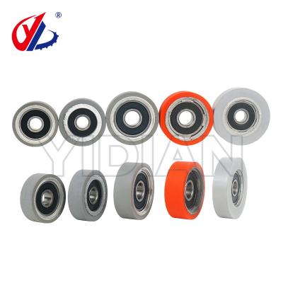 China Durable Rubber Roller Tracking Wheel For CNC Woodworking Machinery Edge Banding Machines for sale