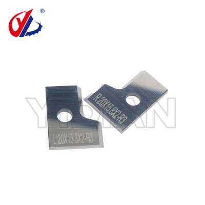 China 20X15.8X2mm Tungsten Carbide Indexable Blade / CEHISA Edge Bander Scraping Blade for sale