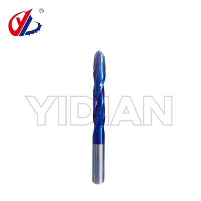 Cina Tagliatrici per la fresatura del naso a sfera φ12x70x125mm 2 Flute Blu Solid Carbide End Nose Mill in vendita