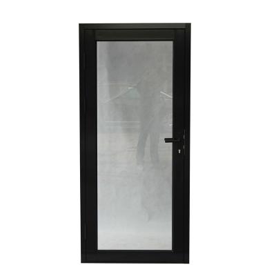 China Modern Exterior Aluminum Triple Hinge Glass Doors Hurricane Proof New Design for sale