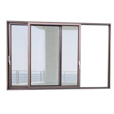 China Modern triple toughened glass aluminum lift and sliding door with heavy duty for sale