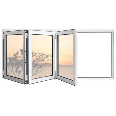 China Modern Elegance Bi Fold Aluminum Window Profile Double Glass For Hotel Design for sale