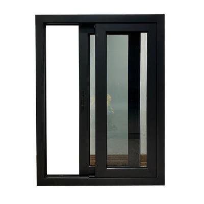 China Waterproof Window Magnetic Aluminum European Style Sliding Screen Double Glazing Thermal Sliding Window for sale