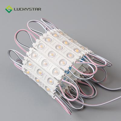 China 3led words injection lens light sign 12v IP65 bright outdoor 1.2W high brightness for light box injection led module for sale