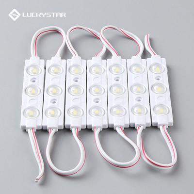 China Waterproof 3 LED SMD 2835 IP65 Large LED Module Angle 160 Degree For Advertising Sign Lighting 68*14.5mm for sale