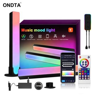 China Atmosphere Light RGB Voice Control Rhythm Lamp Smart LED Music Light Guide Modern Desk Pickup Remote Control Lamp for PC TV Gaming Car for sale