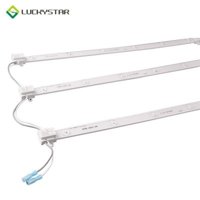 China Fire Resistant 175 Degree PVC Lens Led Strip Optical Linear Steep Guide 1000mm/10lamps AC100-265V 10W for sale