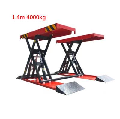 China 4000kg 1.4m Mobile Scissor Car lift Movable Scissor lift platform 4000kg for sale