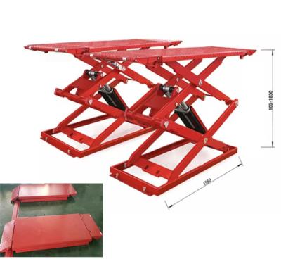 China 4000kg On ground Scissor Car lift Ultra thin Scissor lift platform Scissor lift for sale 3500kg for sale