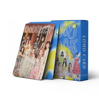 China Korea Wholesale Kpop Idol Group Kep1er DOUBLAST Photocard Lomo 55pcs/box Merch Card Photo Card for sale