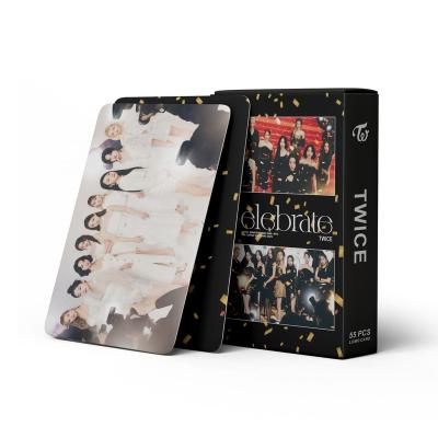 China Korea Wholesale Kpop Idol Group Merch 55pcs/box CELEBRATE TWICE Photocard Lomo Card Photo Card for sale