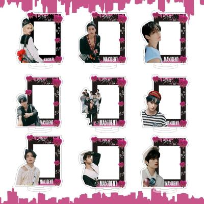 China China Wholesale Kpop Idol Merch Kids MAXIDENT Photocard Acrylic Frame Standee Stray Acrylic Stand Holder for sale