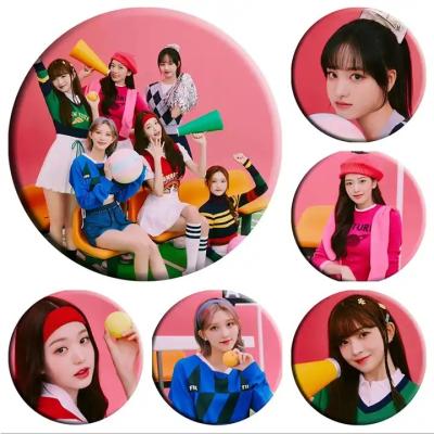 China Decoration Wholesale Kpop Idol Group Merch 2023 Season's Greetings Brooch Tinplate Badge Button IVE Decoration Wholesale for sale