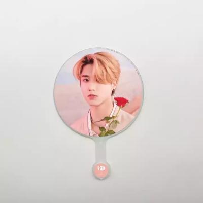 China Children S318 Mini Hand Fan Plastic China Wholesale Kpop Idol Group Merch Picture Picket Lost Fan for sale