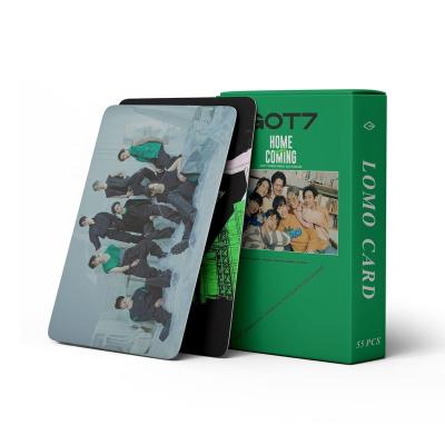 China Korea Wholesale Kpop Idol Group GOT7 Photocard Lomo Merch Card 55pcs/box for sale