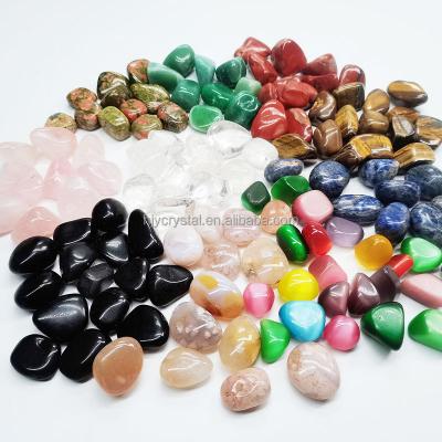 China China Wholesale Bulk 100g Mixed Crystal Tumbled Stone Healing Reiki Crystal Chakra Stone For Decoration for sale