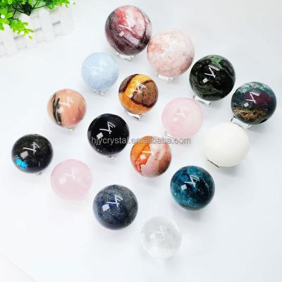 China High Quality Natural Apatite Tourmaline Ball Crystal Sphere Clear Rose Quartz Healing From China for sale