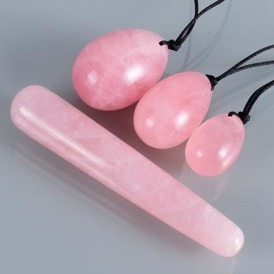 China China 4 Pieces Set Exercise Jade Yoni Egg Natural Crystal Vaginal Massage Egg For Women Kegel for sale