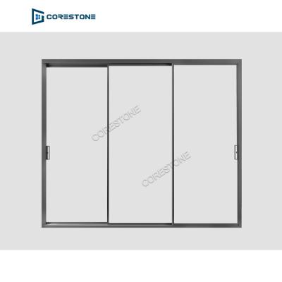 China Factory Sale Top Quality Modern Type 2021 New Aluminum Slim Sliding Doors for sale