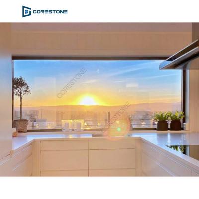 China Large Folding Panoramic Window Panoramic Screen Window Floor To Fixed Ceiling Window for sale