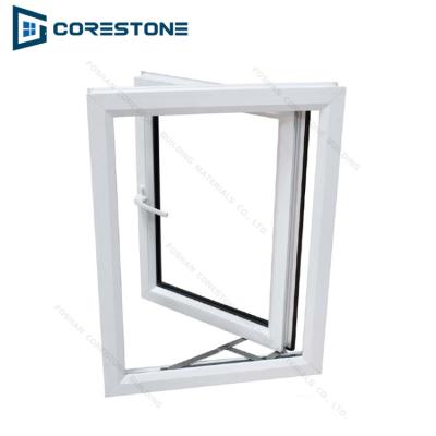 China Folding Screen China Factory Sale UPVC Vinyl Casement Glass Window for Home Use for sale