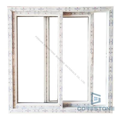 China Modern Popular Vinyl Folding Sliding Screen PVC Window UPVC Windows for sale