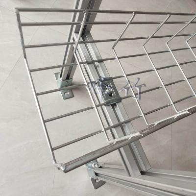 China China Factory Wire Mesh Cable Tray Accessories Complete Manufa Center Hold Down Cable Mesh Trapeze Clip Support for sale