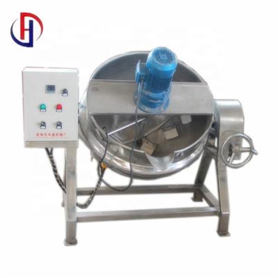 China Meat Processing Plants Industrial 500 Liter Electric Steam Jacketed Cooking Kettle With Stirrer for sale