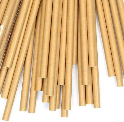 China Modern 100 Kraft Paper Biodegradable Paper Straws Eco-Friendly Biodegradable Drinking Straws Co Bulk For Party Supplies, Bridal / Baby Shower for sale