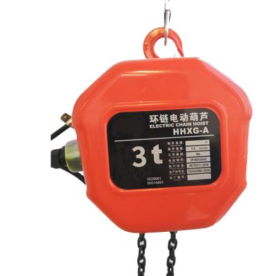 China G80 3ton electric chain block hoist with fixed tpye and electromagnetic motor for sale