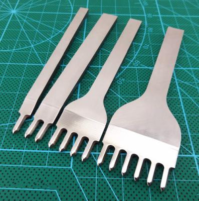 China Leather Punching 3mm / 4mm Fork Leather Craft Tools Hand Tool Punchers Quilting Punch Tool for sale