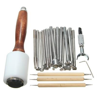 China Wholesale DIY Tools Supplies Hand Metal Leather Craft Tools Stamp Set for sale