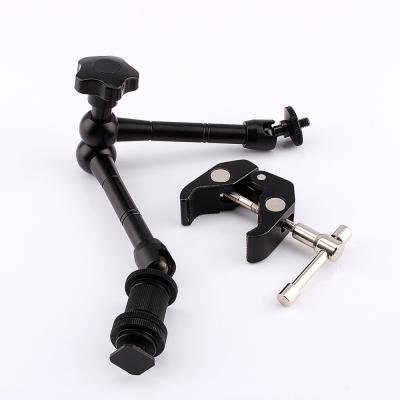 China Friction 11inch Adjustable Articulating Magic Arm + Super Clamp For DSLR LCD Monitor LED Light Camera Accessories C52538 for sale