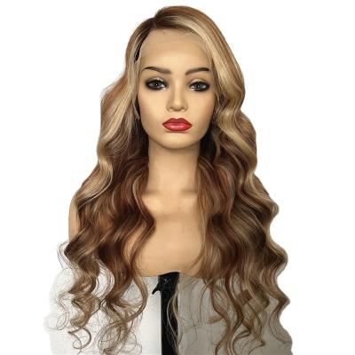 China Wholesale Body Wave QICAI Hairband Wig European Remy Hair Lace Front Wig Body Wave Balayage Highlight for sale