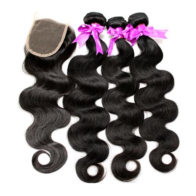 China Body Wave Raw Indian Hair Bundles Human Unprocessed Virgin Cuticle Aligned Hair With Lace Headband for sale