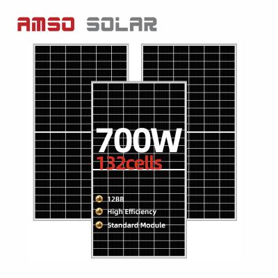 China Good sale 700W monocrystalline solar panel with CE TUV certificate in stock 210mmx210mm for sale