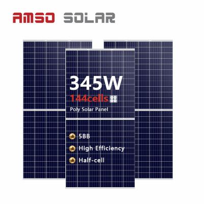 China China 345 Watt Half Solar Panels 157mm*157mm Roof High Efficiency Panel 144 Solar Cells 345W Solar Panel 345w for sale