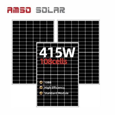 China Cheap 182mm Solar Cell 108 Cells Half Monocrystalline 10bb 390W 400W 410W 415W Solar Panel For Home 182mmx182mm for sale