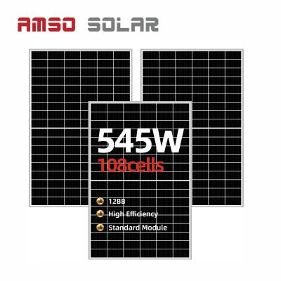 China Professional Mono 545W Solar Panels With 144cells Solar Pile With Inventory 210mmx210mm for sale